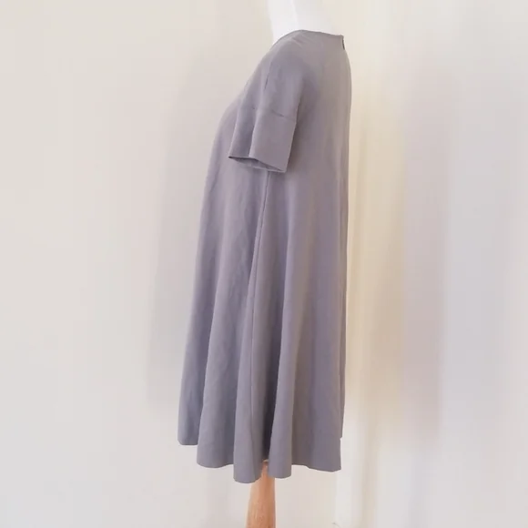 Harris Wharf London Size 44 grey S/S crew dress - Picture 2 of 8